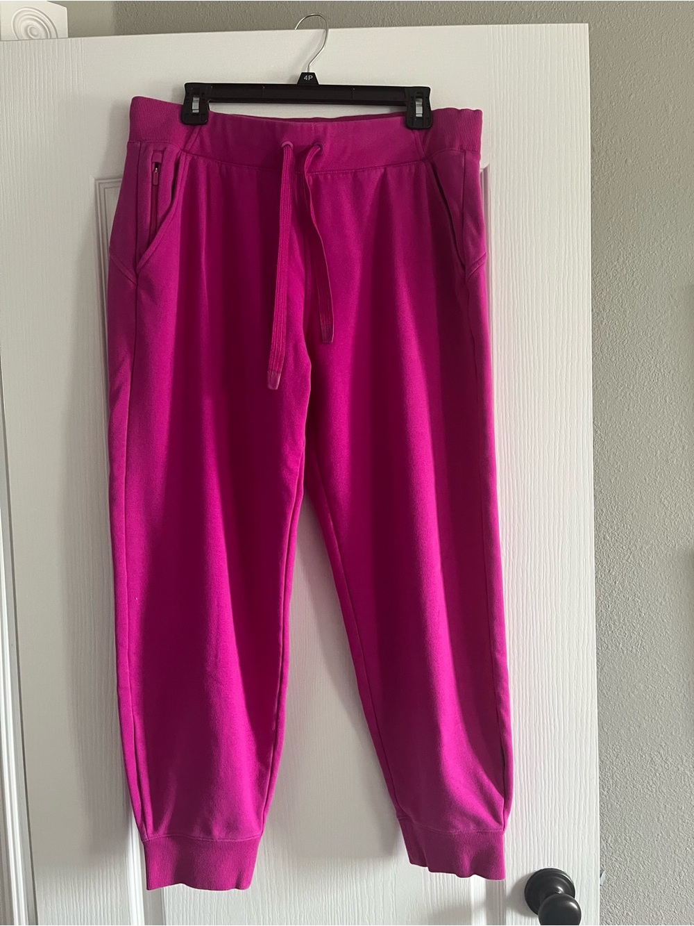 Athleta Hot Pink Fleece Jogger Pants